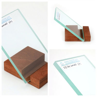 6.76 มิลลิเมตร 8.76 มิลลิเมตร กระจกควบคุมเสียง A Grade Clear Laminated Glass สําหรับหน้าต่าง / ประตู