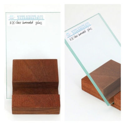 5+5mm A Grade Clear Impact Resistant Laminated Glass 915X2140 2140X3300 2760X3300 กล่องกระจกกระจกกระจกกระจก