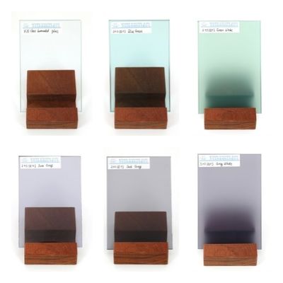 กระจกความปลอดภัยสี 6.38 มิลลิเมตร ผลิตจากกระจกพลอยและ PVB ความทนทานสูง